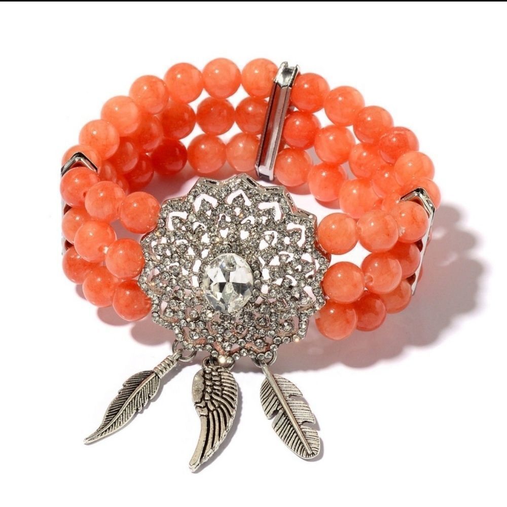 Bracelet Orange Austrian Crystal